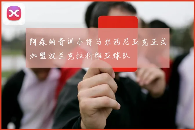 阿森纳青训小将马尔西尼亚克正式加盟波兰克拉科维亚球队